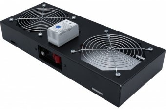 EKIVALAN Kit 1 ventilateur avec thermostat pour coffret CEPA noir 