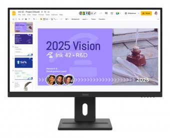 Lenovo ThinkVision E27Q-40 - Écran LED - 27" - 2560 x 1440 QHD @ 100 Hz - IPS - 350 cd/m² - 1500:1 - 4 ms - 2xHDMI, DisplayPort - haut-parleurs - noir corbeau 