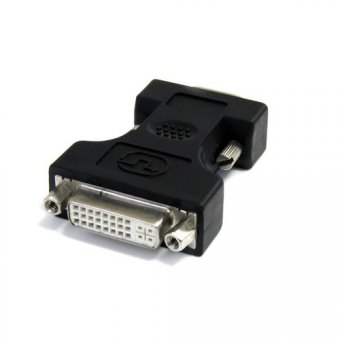 StarTech.com Câble adaptateur DVI vers VGA - Noir - F/M - Adaptateur VGA - DVI-I (F) pour HD-15 (VGA) (M) - noir - pour P/N: BNDDKT30CAHV, USB31GEVG, USB3SMDOCKHV 