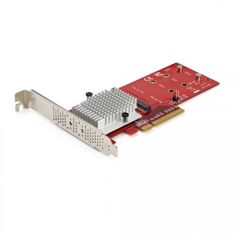 Améliorez la vitesse et les performances de votre système avec ce double adaptateur SSD M.2 PCIe. Il vous permet d"ajouter deux unités de stockage SSD M.2 PCIe 3.0 hautes performances de classe entreprise (NVMe et AHCI) dans le slot PCIe à 8 lignes ou pl 