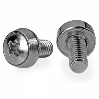 StarTech.com 12-24 Server Rack Screws - 50 pack - Nickel-plated - Vis de rack - argent - gouvernement US - Conformité TAA (pack de 50 pièces) - pour P/N: RK630WALVS, RK830WALVS 
