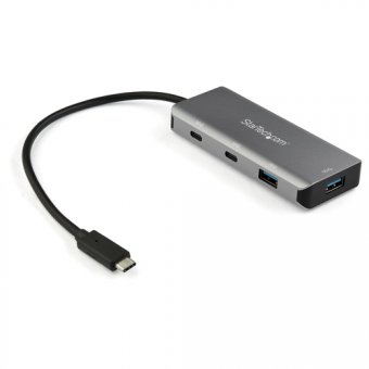 StarTech.com Hub USB-C à 4 ports - 2x USB-A et 2x USB-C - 10 Gbps - Câble hôte de 25 cm (HB31C2A2CB) - Concentrateur (hub) - 2 x USB-C + 2 x USB 3.1 Gen 2 - de bureau - pour P/N: PEXUSB321C 