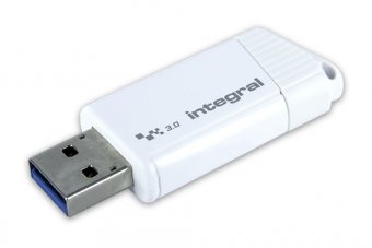 Integral Turbo - Clé USB - 128 Go - USB 3.0 - blanc 
