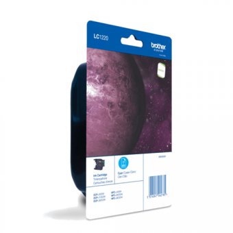 Brother LC1220CBP - Cyan - original - blister - cartouche d'encre - pour Brother DCP-J525W, DCP-J725DW, DCP-J925DW, MyMio MFC-J825N 