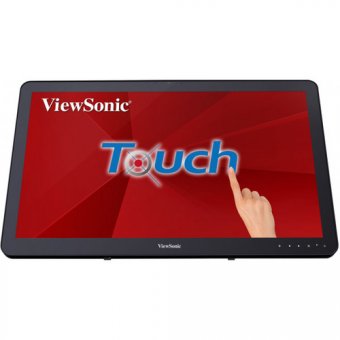 ViewSonic TD2430 - Écran LED - 24" (23.6" visualisable) - écran tactile - 1920 x 1080 Full HD (1080p) - VA - 3000:1 - HDMI, VGA, DisplayPort - haut-parleurs 
