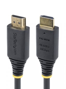 StarTech.com - High speed - câble HDMI avec Ethernet - HDMI mâle pour HDMI mâle - blindé - noir - passif, prise en charge UHD 4K60Hz, prise en charge de HDR10 