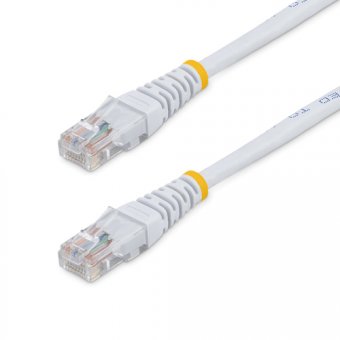 15m Cat5e White Molded Cat5e Patch Cable 