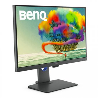 BenQ DesignVue PD2705Q - PD Series - écran LED - 27" - 2560 x 1440 QHD - IPS - 300 cd/m² - 1000:1 - HDR10 - 5 ms - HDMI, DisplayPort, USB-C - haut-parleurs - gris foncé 