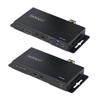 StarTech.com Kit Extender HDMI Fibre Optique, 4K60Hz, Monomode/Multimode - Rallonge vidéo/audio/infrarouge/réseau - HDMI - plus de fibre optique - fibre optique - jusqu'à 1 km 