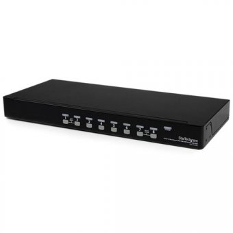 StarTech.com Switch KVM USB VGA 8 ports à montage en rack 1U avec OSD - Commutateur KVM - 8 x KVM port(s) - 1 utilisateur local - de bureau - pour P/N: RK3236BKF, RKCONS1701, RKCONS17HD, RKCONS1901, RKCONS1908K, RKCONS1916K, RKQMCAB12V2 