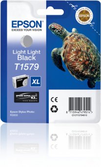 Epson T1579 - 25.9 ml - noir clair - original - blister - cartouche d'encre - pour Stylus Photo R3000 