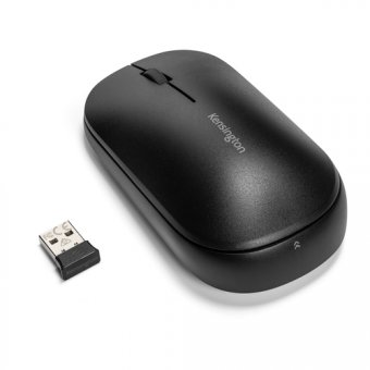 Kensington SureTrack Dual Wireless Mouse - souris - 2.4 GHz, Bluetooth 5.0 LE, Bluetooth 3.0 - noir 