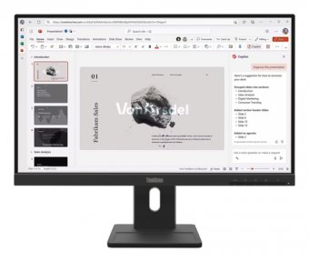 Lenovo ThinkVision E22-40 - Écran LED - 1920 x 1080 Full HD (1080p) @ 100 Hz - IPS - 250 cd/m² - 1300:1 - 4 ms - HDMI, VGA, DisplayPort - haut-parleurs - noir corbeau 