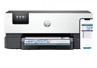 HP Officejet Pro 9110b - Imprimante - couleur - Recto-verso - jet d'encre - A4/Legal - 1200 x 1200 ppp - jusqu'à 22 ppm (mono)/jusqu'à 18 ppm (couleur) - capacité : 250 feuilles - USB 2.0, hôte USB 2.0, LAN, Wi-Fi(ac), Bluetooth 5.0 LE - ciment 