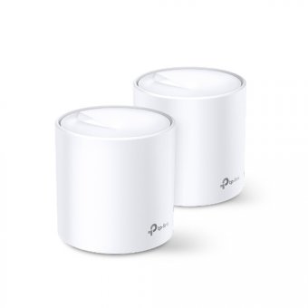 TP-Link Deco X20 V2 - Système Wi-Fi - (2 routeurs) - jusqu'à 370 m² - maillage 1GbE - Wi-Fi 6 - Bi-bande 