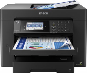 Epson WorkForce WF-7840DTWF - Imprimante multifonctions - couleur - jet d'encre - A3 (297 x 420 mm) (original) - A3 (support) - jusqu'à 25 ppm (impression) - 550 feuilles - 33.6 Kbits/s - USB 2.0, LAN, Wi-Fi(n), hôte USB 