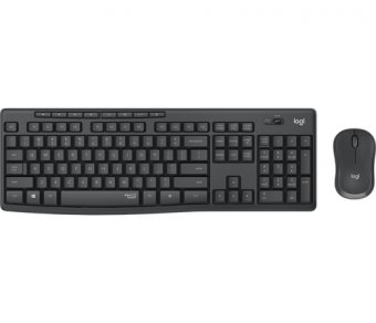 Logitech MK295 Silent - Ensemble clavier et souris - sans fil - 2.4 GHz - Français - graphite 