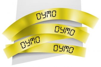 DYMO Rhino Etiquette industrielle gaine thermorétractable 19mm x 1,5m noir/jaune 