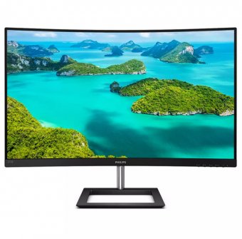 Philips E-line 272E1CA - Écran LED - incurvé - 27" - 1920 x 1080 Full HD (1080p) @ 75 Hz - VA - 250 cd/m² - 3000:1 - 4 ms - HDMI, VGA, DisplayPort - haut-parleurs - noir texturé 