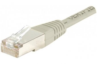 Cordon RJ45 catégorie 6 F/UTP gris - 0,5 m 