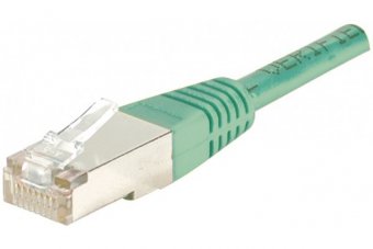 Cordon RJ45 catégorie 6 F/UTP vert - 0,5 m 