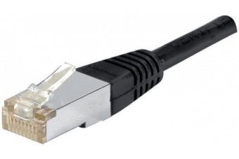 Cordon RJ45 étanche catégorie 6 F/UTP noir - 50 m 