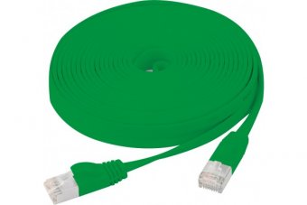 Cordon RJ45 plat catégorie 6 U/FTP snagless vert - 2 m 