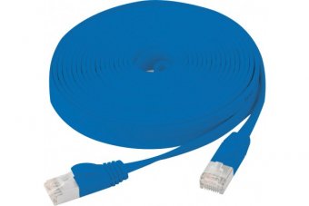 Cordon RJ45 plat catégorie 6 U/FTP snagless bleu - 2 m 