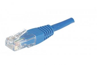 Cordon RJ45 catégorie 5e U/UTP bleu - 0,5 m 