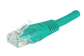 Cordon RJ45 catégorie 5e U/UTP vert - 10 m 