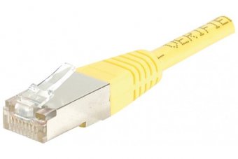 Cordon RJ45 catégorie 5e F/UTP jaune - 2 m 