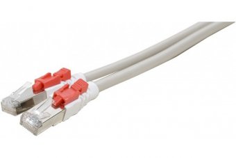 Cordon RJ45 catégorie 6 S/FTP à verrouillage gris - 5 m 