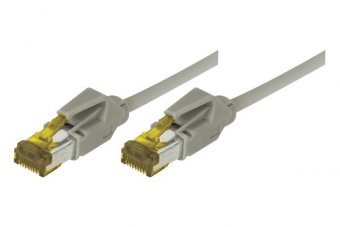 Cordon RJ45 sur câble catégorie 7 S/FTP LSOH snagless gris - 35 m 