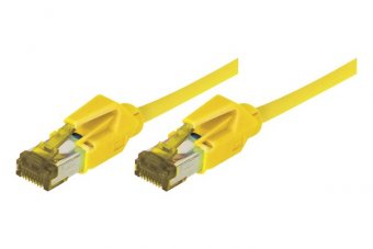 Cordon RJ45 sur câble catégorie 7 S/FTP LSOH snagless jaune - 15 m 