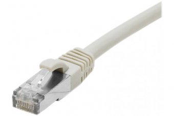 Cordon RJ45 catégorie 6A F/UTP LSOH snagless gris - 10 m 