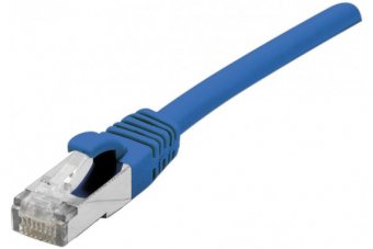 Cordon RJ45 catégorie 6A F/UTP LSOH snagless bleu - 15 m 