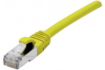 Cordon RJ45 catégorie 6A F/UTP LSOH snagless jaune - 25 m 