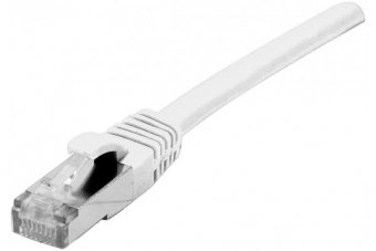 Cordon RJ45 catégorie 6A F/UTP LSOH snagless blanc - 0,3 m 