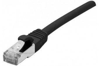 Cordon RJ45 catégorie 6A F/UTP LSOH snagless noir - 10 m 