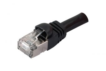 Cordon RJ45 VoIP catégorie 6 S/FTP snagless noir - 2 m 