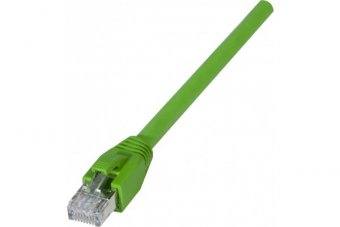 Cordon RJ45 catégorie 6A S/FTP LSOH PUR snagless vert - 2 m 