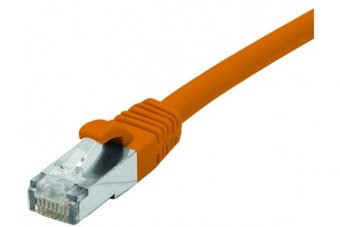 Cordon RJ45 catégorie 6A F/UTP LSOH snagless orange - 0,15 m 