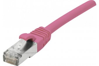 DEXLAN Cordon RJ45 catégorie 6A S/FTP LSOH snagless rose - 3 m 