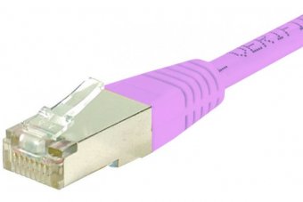 Cordon RJ45 catégorie 6 S/FTP rose - 0,3 m 