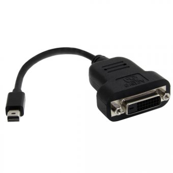 StarTech Adaptateur Vidéo Mini DisplayPort vers DVI Single Link - Convertisseur Mini DP vers DVI (MDP2DVIS) - Adaptateur DVI - liaison double - Mini DisplayPort (M) pour DVI-D (F) - 20 cm - noir 