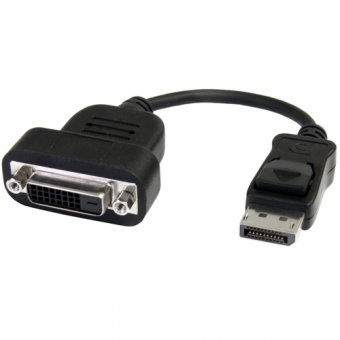StarTech Adaptateur vidéo actif DisplayPort vers DVI - Convertisseur DP vers DVI-D - Mâle / Femelle - 1920x1200 - Noir - Adaptateur DisplayPort - DisplayPort (M) pour DVI-D (F) - 20 cm - noir - pour P/N: DKM30CHDPD, DKM30CHDPDUE, SV231QDPU34K, TB32DP14, T 