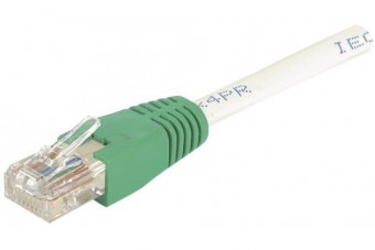 Cordon RJ45 croisé catégorie 6 U/UTP gris - 15 m 