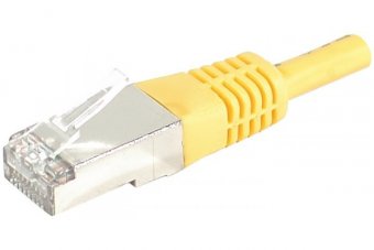 Cordon RJ45 catégorie 6 S/FTP jaune - 15 m 