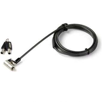 StarTech.com Câble de verrouillage à clé de 2 m pour ordinateur portable - K-Slot, Nano, Wedge Slot - Câble de sécurité - 2.03 m - Conformité TAA 