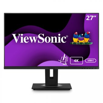 ViewSonic VG2756-4K - Écran LED - 27" - 3840 x 2160 4K - IPS - 350 cd/m² - 1000:1 - 5 ms - 2xHDMI, DisplayPort, USB-C - haut-parleurs 